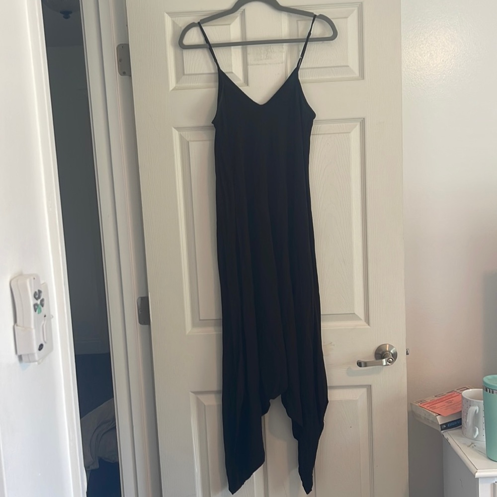 Silence & Noise Black Parachute Style Jumpsuit